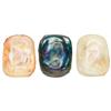 Image 1 : Tiffany Studios turtleback glass tiles, three