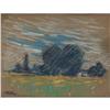 Image 1 : George Herbert Baker, Indiana Land scape, Pastel/