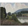 Image 1 : Lawrence McConaha, Land scape,  Oil/board