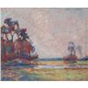 Image 1 : Francis Folcer Brown, Land scape, Oil/Board