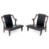 Image 1 : John Widdicomb low lounge chairs, pair