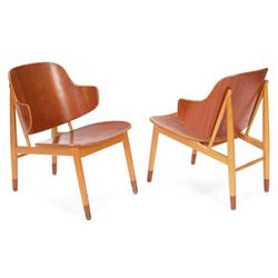 Ib Kofod-Larsen lounge chairs, pair