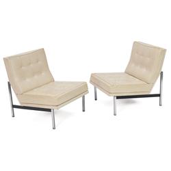 Florence Knoll Parallel Bar chairs, pair