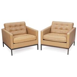 Florence Knoll lounge chairs, pair