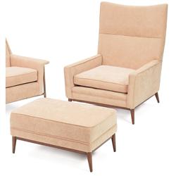 Paul McCobb lounge chair and  ottoman