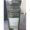 Image 1 : Cordless Honeycomb Cellular Shade / cell size 3/8" / 45 x 64 long / white
