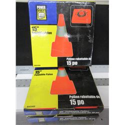 3 New 15 inch Foldable Pylons