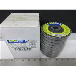 1 case of 10   /  4-1/2 inch High Density Flap Disks / ZA-80  12,000RPM