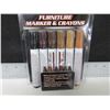 Image 1 : New 12 piece Furniture Touch up Markers & Crayons