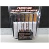 Image 1 : New 12 piece Furniture Touch up Markers & Crayons
