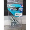 Image 1 : New E-Z Anchor Drywall Anchor # 8  / 50 pieces with screws
