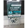 Image 1 : New E-Z Anchor Drywall Anchor # 8  / 50 pieces with screws