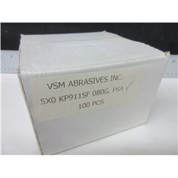 VSM 5 X 0 kp911sf   80grit Sanding  Disk / 100 pieces / made in Germany