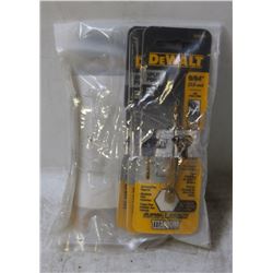 GROUP OF 6 NEW 9/64" DEWALT TITANIUM IMPACT-READY