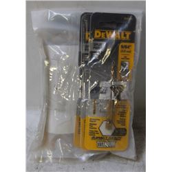 GROUP OF 6 NEW 9/64" DEWALT TITANIUM IMPACT-READY