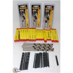 FLAT OF ASSORTED SIZE JOBBER DRILL BITS, HD STEEL
