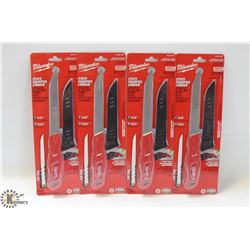 LOT OF 4 MILWAUKEE SMOOTH BLADE INSULATION KNIVES