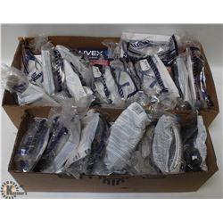 2 FLATS OF ASSORTED SAFETY GLASSES