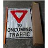 Image 1 : 2 YIELD TO ONCOMING TRAFFIC ROLL UP REFLECTIVE