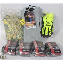 LOT OF ASSORTED SAFETY GLOVES