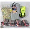 Image 1 : LOT OF ASSORTED SAFETY GLOVES