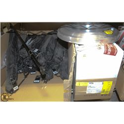 2 METAL FIRE EXTINGUISHER CABINETS FOR 5 POUND