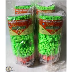 4 CANISTER OF MOLDEX DISPOSABLE EAR PLUGS