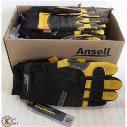 8 PAIRS OF BDG DEERSKIN PERFORMANCE WORK GLOVES