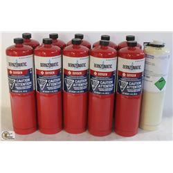 11 BOTTLES OF BERNZOMATIC DISPOSABLE OXYGEN