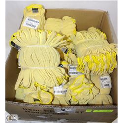 LARGE BOX OF DUPONT KEVLAR KNITTED FABRIC GLOVES