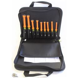 KLEIN TOOLS  9 PIECE INSULATED NUT DRIVER SET