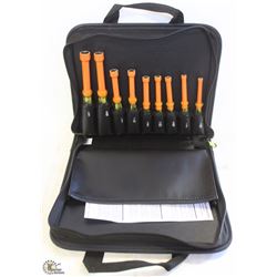 KLEIN TOOLS  9 PIECE INSULATED NUT DRIVER SET