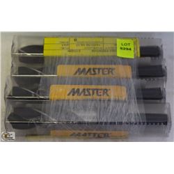 4 NEW MASTER PRENTICE BLACK OXIDE DRILL BITS