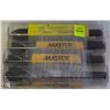 Image 1 : 4 NEW MASTER PRENTICE BLACK OXIDE DRILL BITS