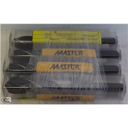 4 NEW MASTER PRENTICE BLACK OXIDE DRILL BITS