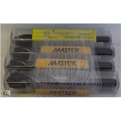 4 NEW MASTER PRENTICE BLACK OXIDE DRILL BITS