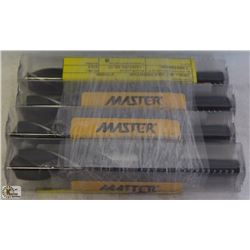 4 NEW MASTER PRENTICE BLACK OXIDE DRILL BITS