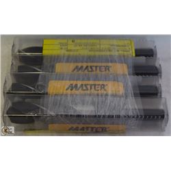 4 NEW MASTER PRENTICE BLACK OXIDE DRILL BITS