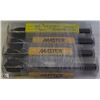 Image 1 : 4 NEW MASTER PRENTICE BLACK OXIDE DRILL BITS