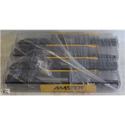4 NEW MASTER PRENTICE BLACK OXIDE DRILL BITS