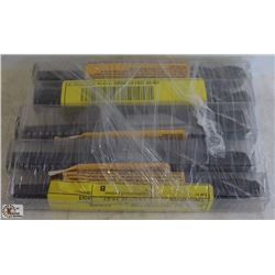 5 NEW ASSORTED SIZED MASTER PRENTICE BLACK OXIDE