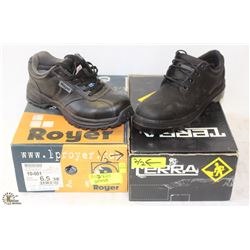 NEW ROYER MENS SAFETY WORK SHOE - SIZE 6.5 &