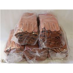 5 BUNDLES(30) OF ALL-LEATHER WELDING GLOVES-12"
