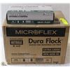Image 1 : CASE OF DURAFLOCK DISPOSABLE NITRILE GLOVES-XL