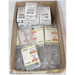 10 NEW MASTERLOCK PADLOCKS & 3" LOCK-OUT SAFETY