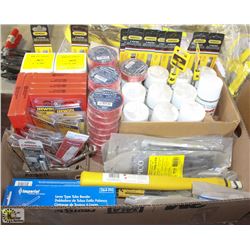 LARGE FLAT OF ASSORTED COMMERCIAL PRODUCTS