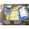 Image 1 : BOX W/ ASSORTED SAFETY WORKGLOVES: SPLIT-LEATHER