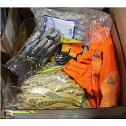 FLAT OF ASSORTED SAFETY WORK-GLOVES