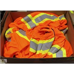 5 PAIRS OF 3XL FORCEFIELD HI-VIZ WORKSHIRTS
