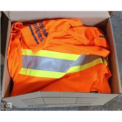 BOX OF 10 MEDIUM FORCEFIELD HI-VIZ WORKSHIRTS